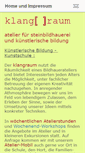 Mobile Screenshot of klangraum-sb.de