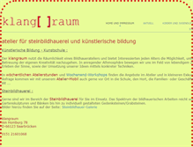 Tablet Screenshot of klangraum-sb.de
